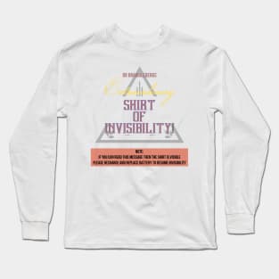 Dr Bramblebergs Shirt of Invisibility Long Sleeve T-Shirt